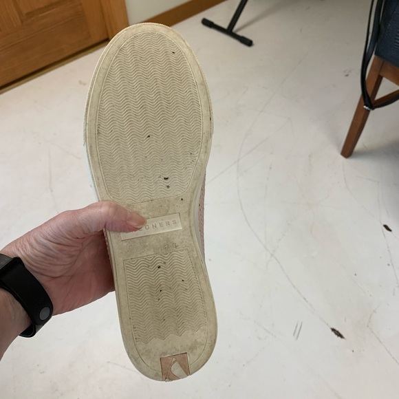 COPY - Skechers street fashion lace up sneakers blush pink textile upper size8 - Picture 7 of 9